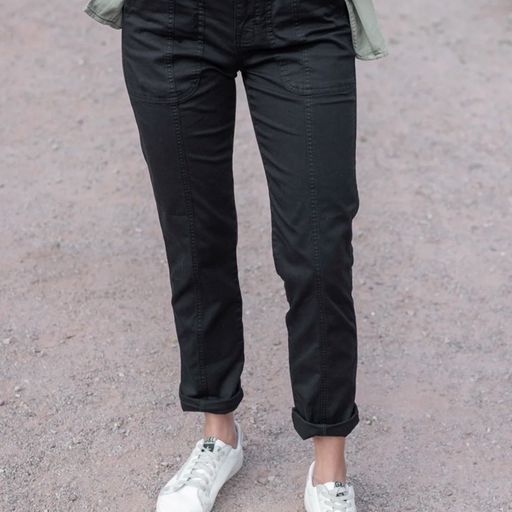 NWT Grace & Lace Camper Cargo Pants in Black Grace and Lace